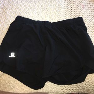 Black running work out shorts cute